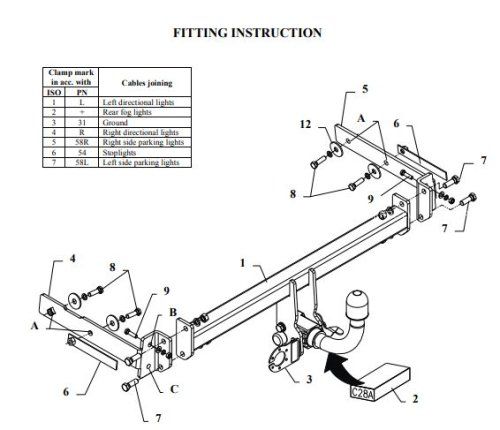 Фаркоп  FORD FOCUS